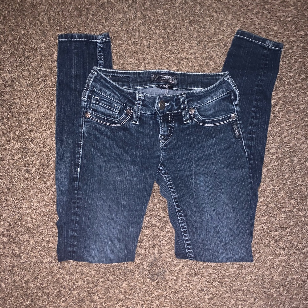 Silver Camden skinny jeans